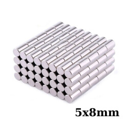5x8mm Neodyum Güçlü Mıknatıs - Neodim Magnet