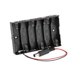 6'lı AA Pil Yuvası - Barrel Jack Çıkışlı - 3