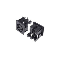 6 Pin Female DIN Connector - Panel Type 