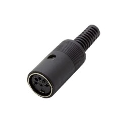 6 Pin Female DIN Connector 