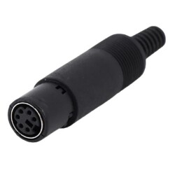 6 Pin Female Mini DIN Connector - Motorobit
