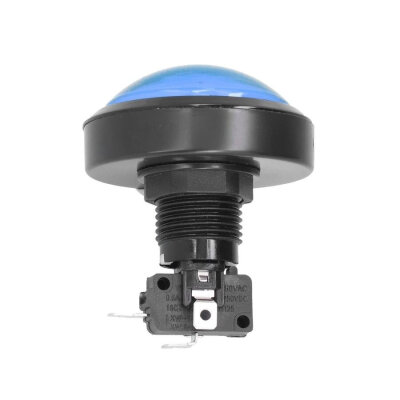 60mm 12V Illuminated Game Machine Button - Blue - 1