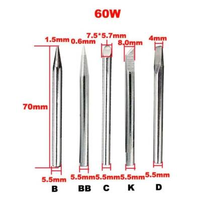 60W BB Tip Havya Ucu - Silver - 2