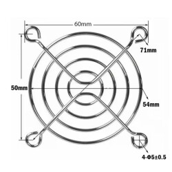 60x60mm Cooling Fan Grill - 2