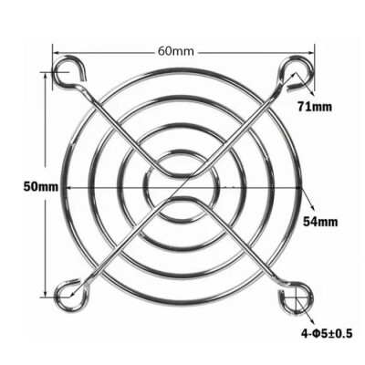 60x60mm Cooling Fan Grill - 2