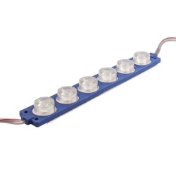 6W Lens Module 6 LEDs - Blue 12V - Motorobit