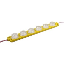 6W Lens Module 6 LEDs - Yellow 12V - Motorobit