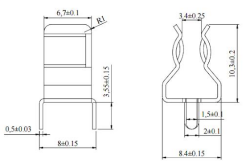 6x30 PCB Clip Fuse Holder - 2