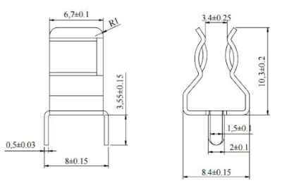 6x30 PCB Clip Fuse Holder - 2