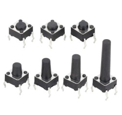 6x6x10mm 4 Pinli Push Buton - Tact Switch 