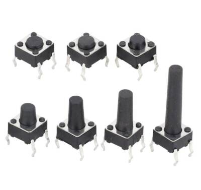 6x6x13mm 4 Pin Push Button - Tact Switch - 1