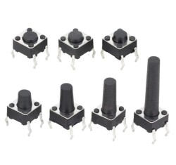 6x6x5.5mm 4 Pin Push Button - Tact Switch