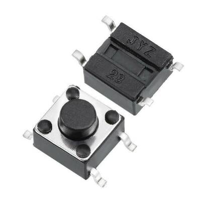 6x6x5mm 4 Pin SMD Push Button - Tact Switch - 1