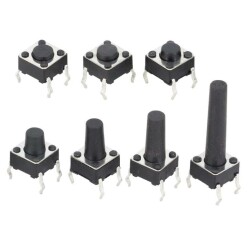 6x6x9mm 4 Pin Push Button - Tact Switch