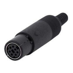 7 Pin Female Mini DIN Connector - Motorobit