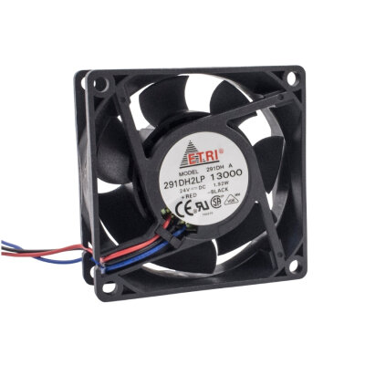 70x70x25mm 24V 0.08A Fan with 3 Cables - 1