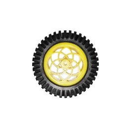 79mm Plastic Off-Road Wheel - Yellow Plastic Engine Compatible 