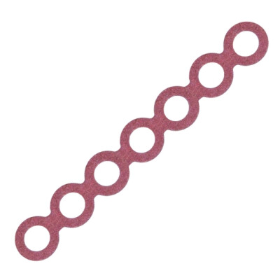 7S 18650 Battery Insulation Seal Red Perforated - 5 Pieces - 1