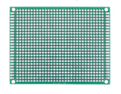 7x9cm Epoxy Çift Taraflı Delikli Plaket 