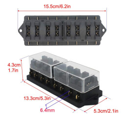 8 Channel Auto Blade Fuse Box - 3