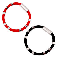 8 Halkalı Negatif İyon Antistatik Silikon Bileklik - 180mm