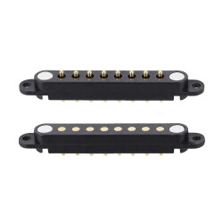 8-Pin 2.54mm Pogo Pin Manyetik Konnektör Takımı - Kulaklı 