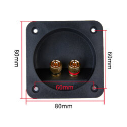 80x80mm 2-Way Speaker Terminal - 2