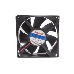 80x80x25mm 12V 0.10A Fan 2 Kablolu