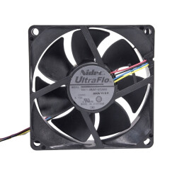 80x80x25mm 12V 0.19A Fan 4 Wire