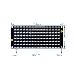 8x16 I2C Dot Matrix Led Module - 3