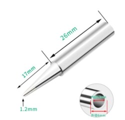 900M-T-B Soldering Iron Tip - Silver - 2