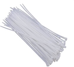 9mmx1200mm Cable Tie White - 100 Pieces