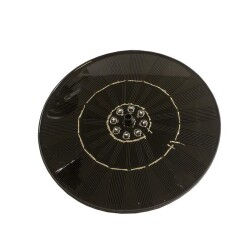 9V 300mA Ledli Daire Solar Panel - Işıklı Güneş Pili - Motorobit