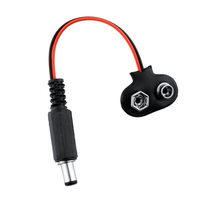 9V Jacklı Pil Soketi - T-Tip - 1