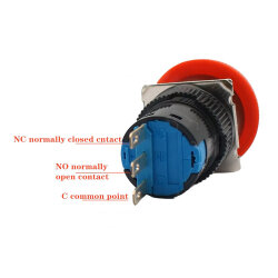 AB6-A 16mm 30V Emergency Stop Button - 3