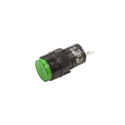 AB6-M 16mm 24V Green Spring Button - 1