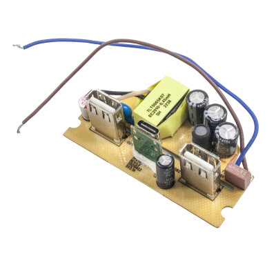 AC 220V - 2X USB 5V 2A + Type-C 5V 3.1A Dönüştürücü Adaptör Devresi - 2
