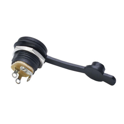 Adapter Plug Chassis Round 2.1mm - Waterproof Cover - 3