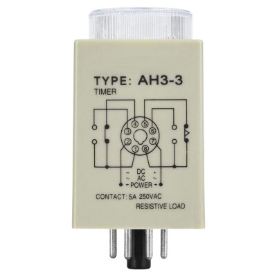 AH3-3 AC 220V Delayed DPDT Digital Time Relay - 10M - 3