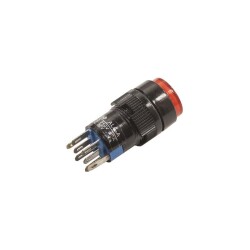 AL6-A 16mm 24V Red Switch Permanent Button - 2