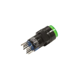 AL6Y-A 16mm 24V Green Switch Permanent Button - 2