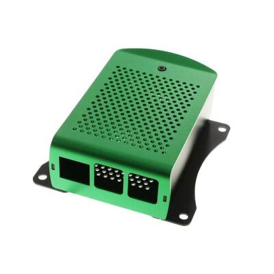 Alüminyum Raspberry Pi B+/2/3 Uyumlu Kutu - Yeşil - 1