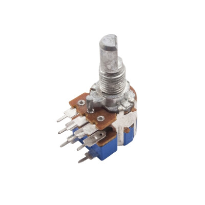 B503 50K 8-Pin Stereo Potentiometer with Switch - 1