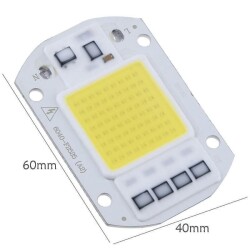 Beyaz 220V Projektör Cob Led 50W Driver Çipli - 2