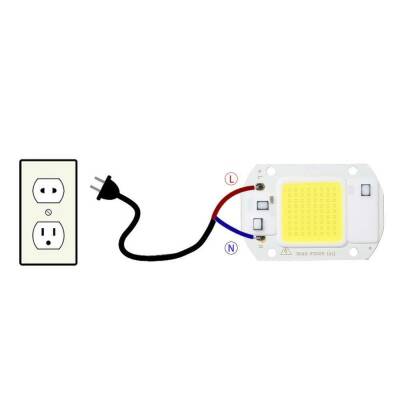 Beyaz 220V Projektör Cob Led 50W Driver Çipli - 3