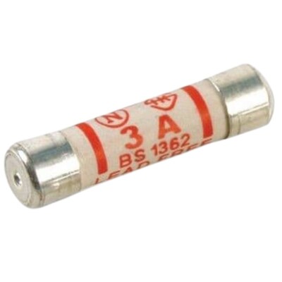 BS1362 3A 6x25mm Ceramic Fuse - 1