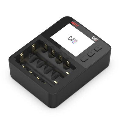 C4 EVO Ekranlı Akıllı Pil Şarj Cihazı - AA / AAA / Li-ion Pil Uyumlu - 2