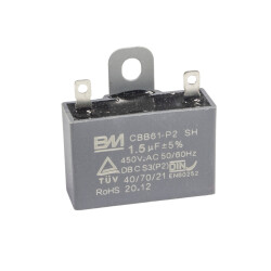 CBB61-P2 1.5uF 450V Boxed Permanent Capacitor 