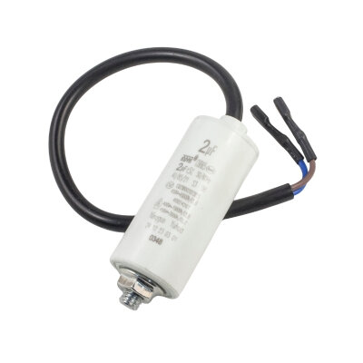 CBB65 2uF 450V Wired Permanent Capacitor - 1