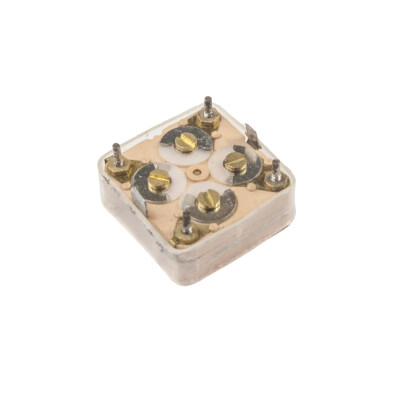CBM-444HF 2x20pF Variable Adjustable Capacitor - FM Radio Variable - 1